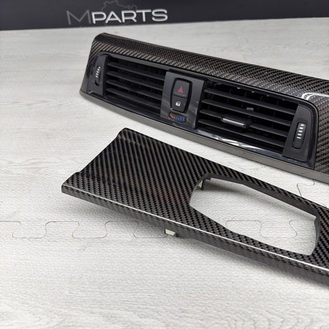 15-20 BMW F80 M3 F80 F82 M3 M4 Carbon Fiber Interior Dash Dashboard Trim Set OEM