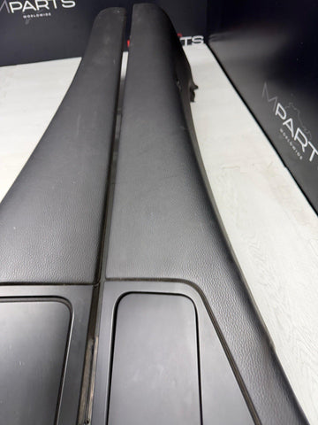 BMW 01-06 E46 325 330 M3 OEM Convertible Rear Top Lateral Trims Panels Black