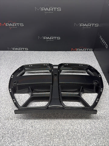 NEW 21-26 BMW G80 G82 G83 M3 M4 REAL CARBON FIBER CSL STYLE NOSE GRILL GRILLE