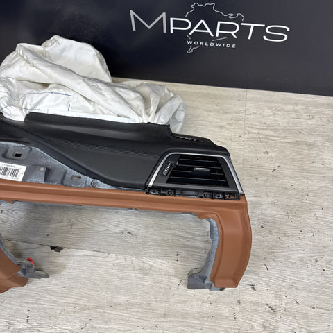 15-20 OEM BMW F80 F82 F83 M3 M4 Dashboard Dash Panel Leather HUD Amaro Brown