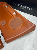 01-06 BMW E46 M3 Convertible Rear Left Right Door Cards Panels Trims Cinnamon