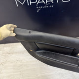 96-02 BMW Z3M Front Left Driver Door Card Panel Cover Trim Leather Black