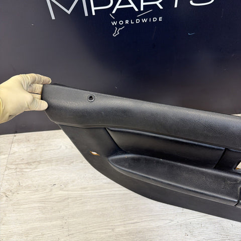 96-02 BMW Z3M Front Left Driver Door Card Panel Cover Trim Leather Black