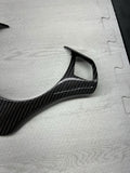 08-13 BMW E90 E92 E93 M3 Lower Steering Wheel Trim Cover Plate Carbon Fiber