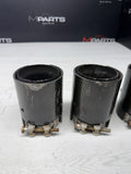 (4) BMW 15-20 F80 M3 F82 M4 Carbon Fiber Exhaust Tips 70MM