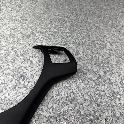 08-13 BMW E90 E92 E93 M3 Steering Wheel Trim Cover Black Leather Wrapped