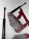 99-02 BMW Z3 M Z3M FRONT HOOD BONNET SHOCKS & HINGE HINGES SET OEM