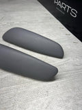 BMW E46 325 330 M3 Convertible Rear Grey Gray Upper Armrest Pads 7894431 7894432