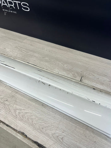 BMW 06-10 E60 M5 Side Skirts Rocker Panels Alpine White OEM 7896838