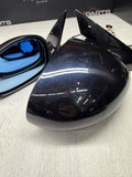 01-06 BMW E46 M3 Side View Door Mirrors Pair Carbon Black *Rust Bubbles