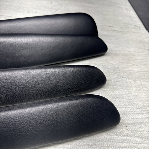 01-06 BMW OEM E46 M3 Coupe Trim Armrest Pads Set Black 8238622 *Notes*