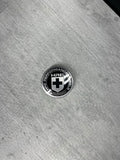 GENUINE HRE WHEEL RIM CENTER CAP OEM BLACK SILVER