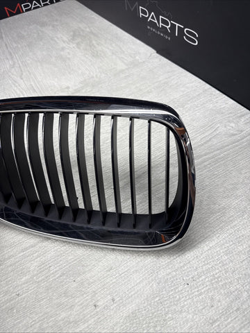 08-13 BMW E90 E92 E93 M3 Front Kidney Grille Right Chrome / Black Fins OEM