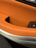 BMW 21-26 G80 M3 Front Left Kyalami Orange Leather Door Panel