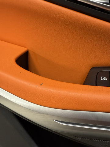 BMW 21-26 G80 M3 Front Left Kyalami Orange Leather Door Panel