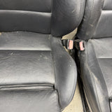 BMW E46 M3 Coupe Front Sport Seats Pair Black Napa Leather 2001-2006 OEM *Notes*
