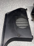 92-99 BMW E36 M3 325 Dead Pedal Kick Panels Speaker Cover Pair BLACK
