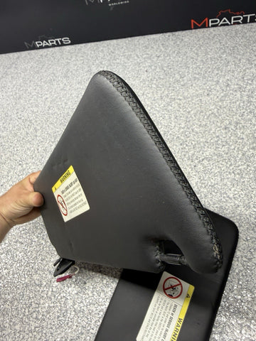 1999-2003 BMW E39 M5 Sun Visor Visors Black Nappa Leather Stitched Set OEM