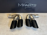 2019-2021 Porsche Cayenne Base Rear Exhaust Muffler Tips Pipes OEM