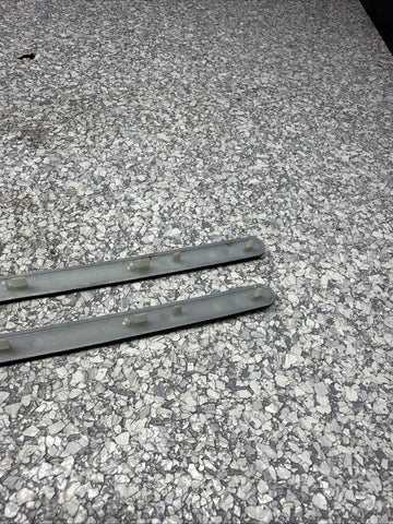 01-06 BMW E46 M3 Coupe Front A Pillars Trim Covers Black Original OEM Pair