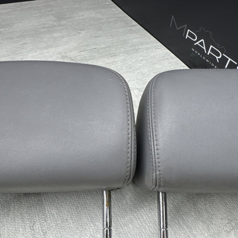 2001-2006 BMW E46 M3 Convertible Grey Rear Headrests Head Rests Pair OEM