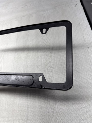 License Plate Frame BMW Power Turbocharged Carbon Fiber Style Front Rear Cover