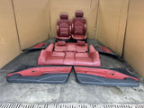 BMW E46 M3 01-06 Coupe Imola Red Nappa Leather Interior Seats Panels Set OEM