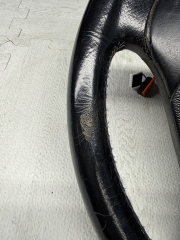 1996 - 2002 BMW E36 Z3 M M3 Leather Steering Wheel Black 3 Spoke 32342229487 OEM