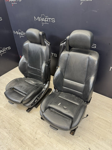 01-06 BMW E46 M3 Convertible Interior Front Heated Seats Black *Notes*