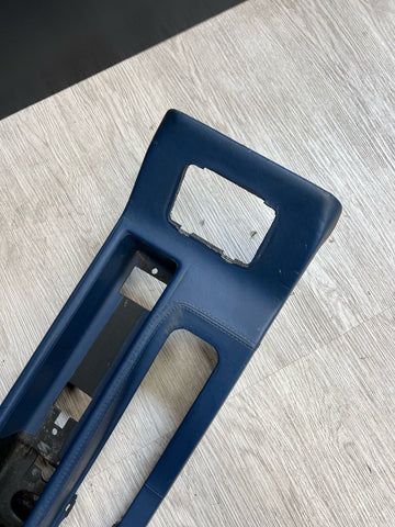 BMW E36 Z3M Z3 M Center Console Leather Panel OEM Estoril Blue