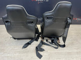 BMW Front BRAUM Sport Seats Black Pair