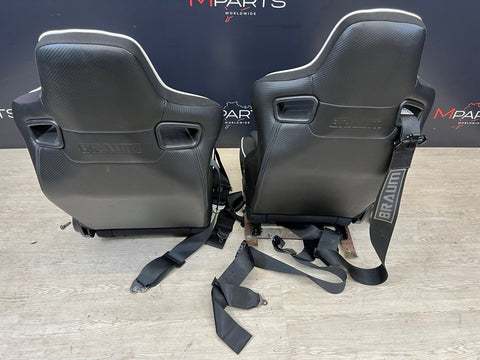BMW Front BRAUM Sport Seats Black Pair
