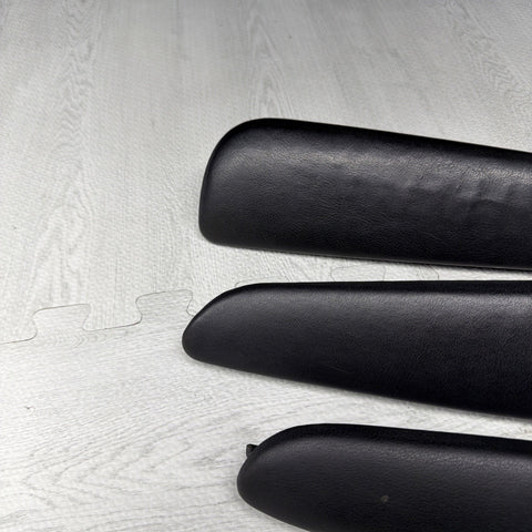 01-06 BMW OEM E46 M3 Coupe Trim Armrest Pads Set Black 8238622 *Notes*