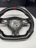 BMW E46 M3 E39 M5 M Real Carbon Fiber Steering Wheel Leather Red Stitching