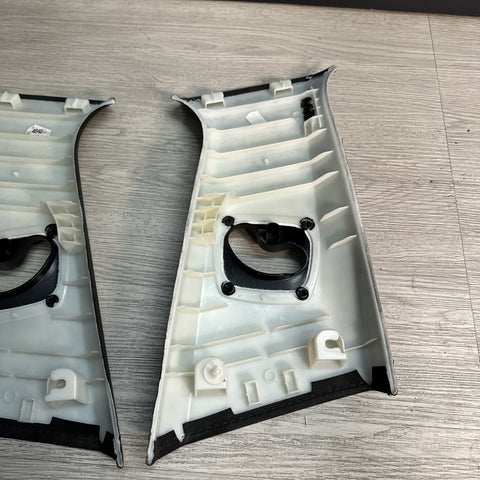 11-17 BMW F10 528 535 550 M5 INTERIOR B-PILLARS TRIMS COVERS ALCANTARA PAIR