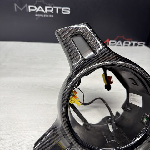 Real Carbon Fiber Steering Wheel Frame Cover Trim Porsche 911 GT3 2011-2015