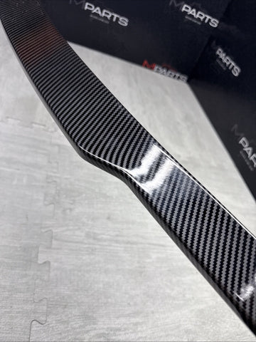 BMW 18-23 F90 M5 REAR TRUNK LIP SPOILER CARBON STYLE PRINT
