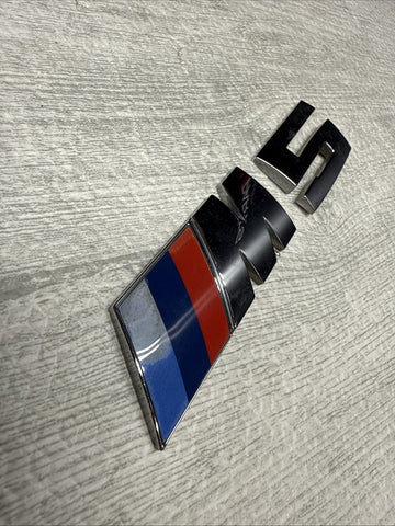 Chrome 11-16 BMW F10 M5 Trunk Logo Emblem Badge OEM
