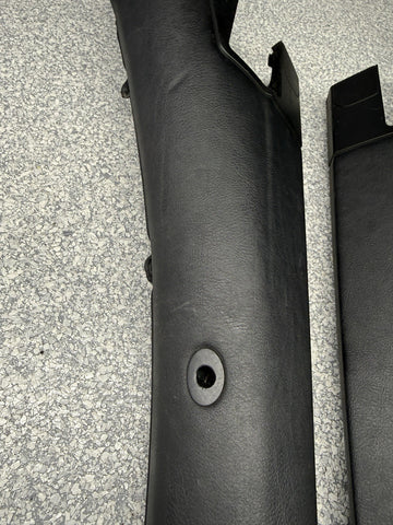 BMW 01-06 E46 325 330 M3 OEM Convertible Rear Top Lateral Trims Panels Black