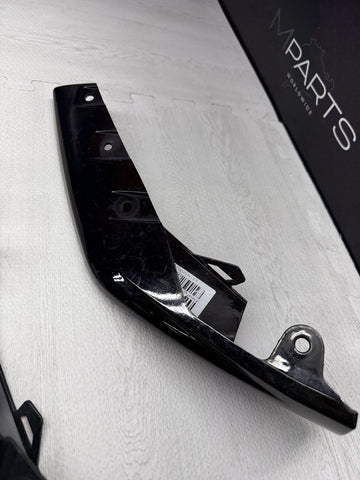 OEM BMW 21-26 G80 G82 G83 M3 M4 Front Bumper Lower Moldings Trims Gloss Black