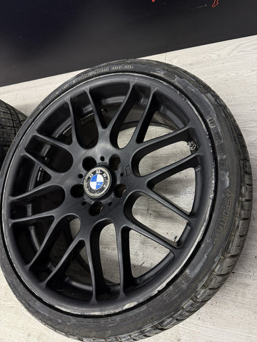 19x8.5 19x9.5 CSL STYLE 5x120 BMW E46 M3 Matte Black 19” Wheels Rims Set (4)