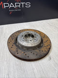 BMW M3 Front Right Cross Drilled Brake Rotor E90 E92 E93 1M Oem 2008-2013