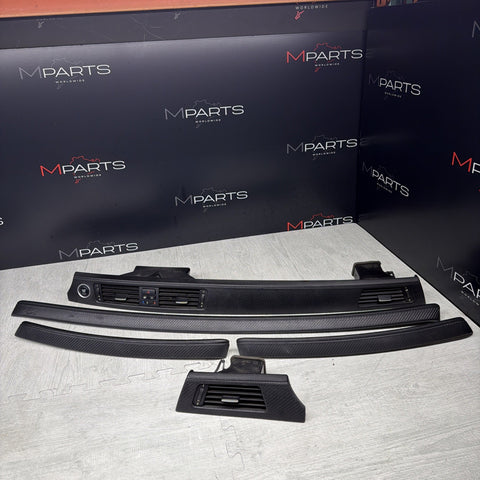 08-13 BMW E92 E93 M3 Interior Trim Set Carbon Leather OEM Genuine *Notes*