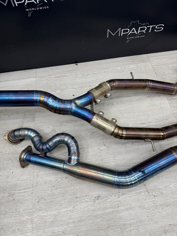 Valvetronic Designs Valved Titanium Full Exhaust w/ Burnt Tips 20-25 BMW G87 M2