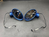 00-02 BMW Z3M Genuine Pair Door Mirrors Estoril Blue