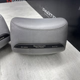 2001-2006 BMW E46 M3 Convertible Grey Rear Headrests Head Rests Pair OEM
