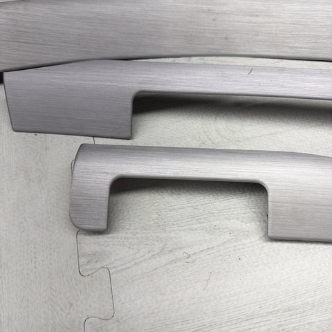 01-06 BMW E46 M3 Convertible Interior Armrests Trim Set Brushed Aluminum *Notes*