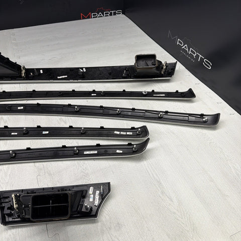 08-13 OEM BMW E92 E93 M3 Brushed Aluminum Interior Trim Dash Panels Set *Tabs