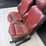 01-06 BMW E46 M3 Convertible Interior Front Heated Seats Imola Red *Notes*