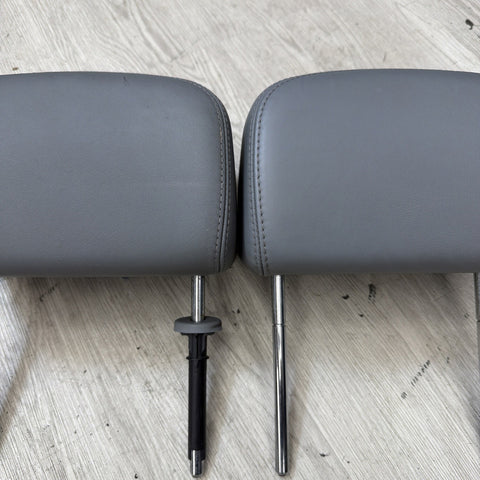 2001-2006 BMW E46 M3 Convertible Grey Rear Headrests Head Rests Pair OEM *Notes*